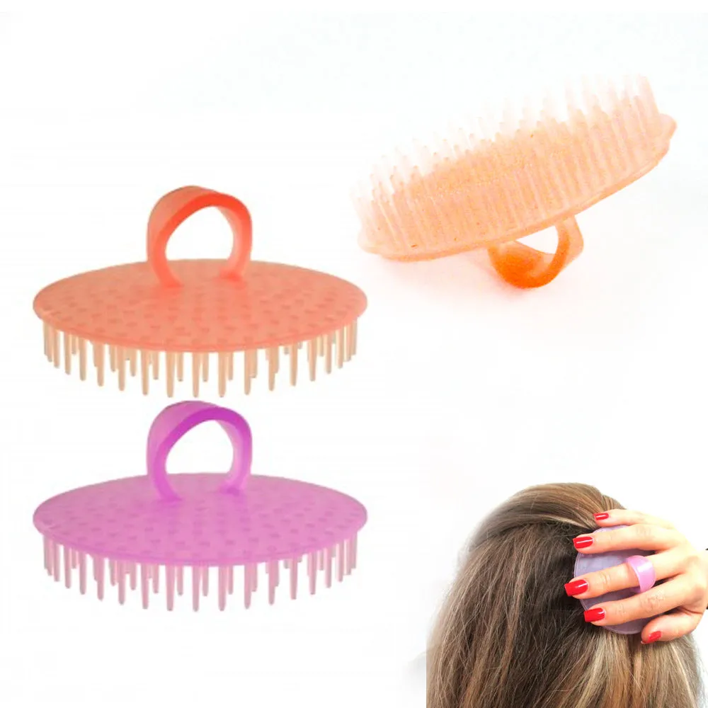 2 Hair Shampoo Scalp Body Massage  Brush Comb Conditioner Clean Head Care Salon