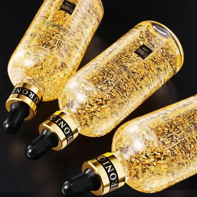 24K Gold Hyaluronic Acid Face Serum Replenish Moisturize Firm