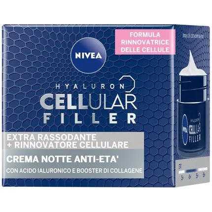 Anti-aging night cream with hyaluronic cell filler 50 ml, Nivea