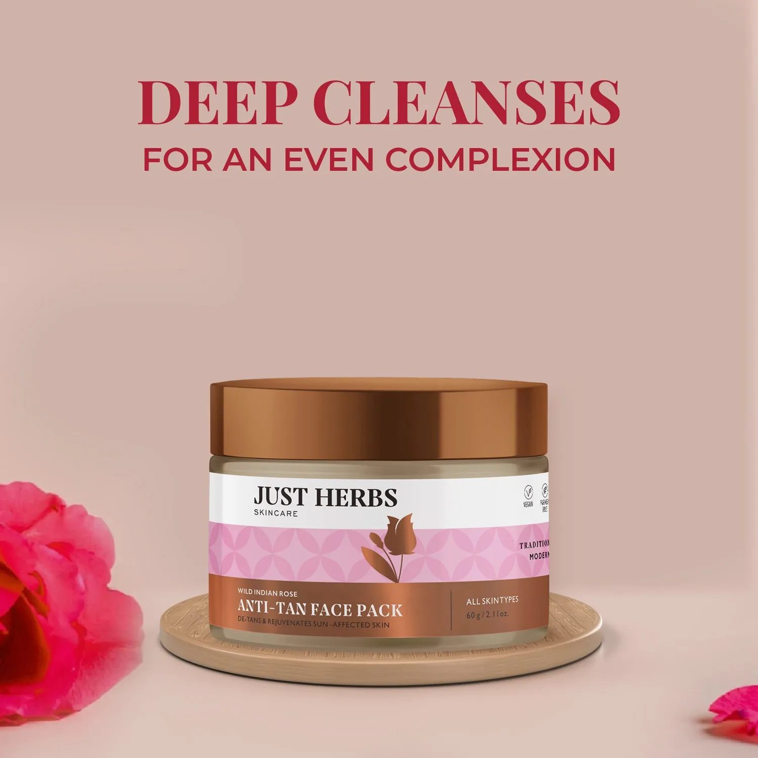 Anti-Tan Face Pack - Wild Indian Rose