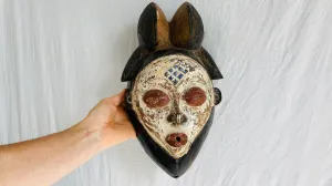 Antique Punu Mukudj Okuyi Mask Of Gabon Africa . African Mask.