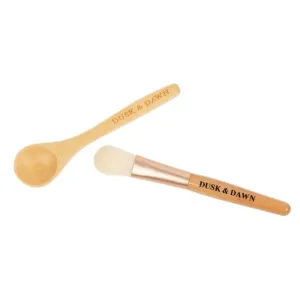 Brush   Spoon Set For Clay Mask Application by Giften Market