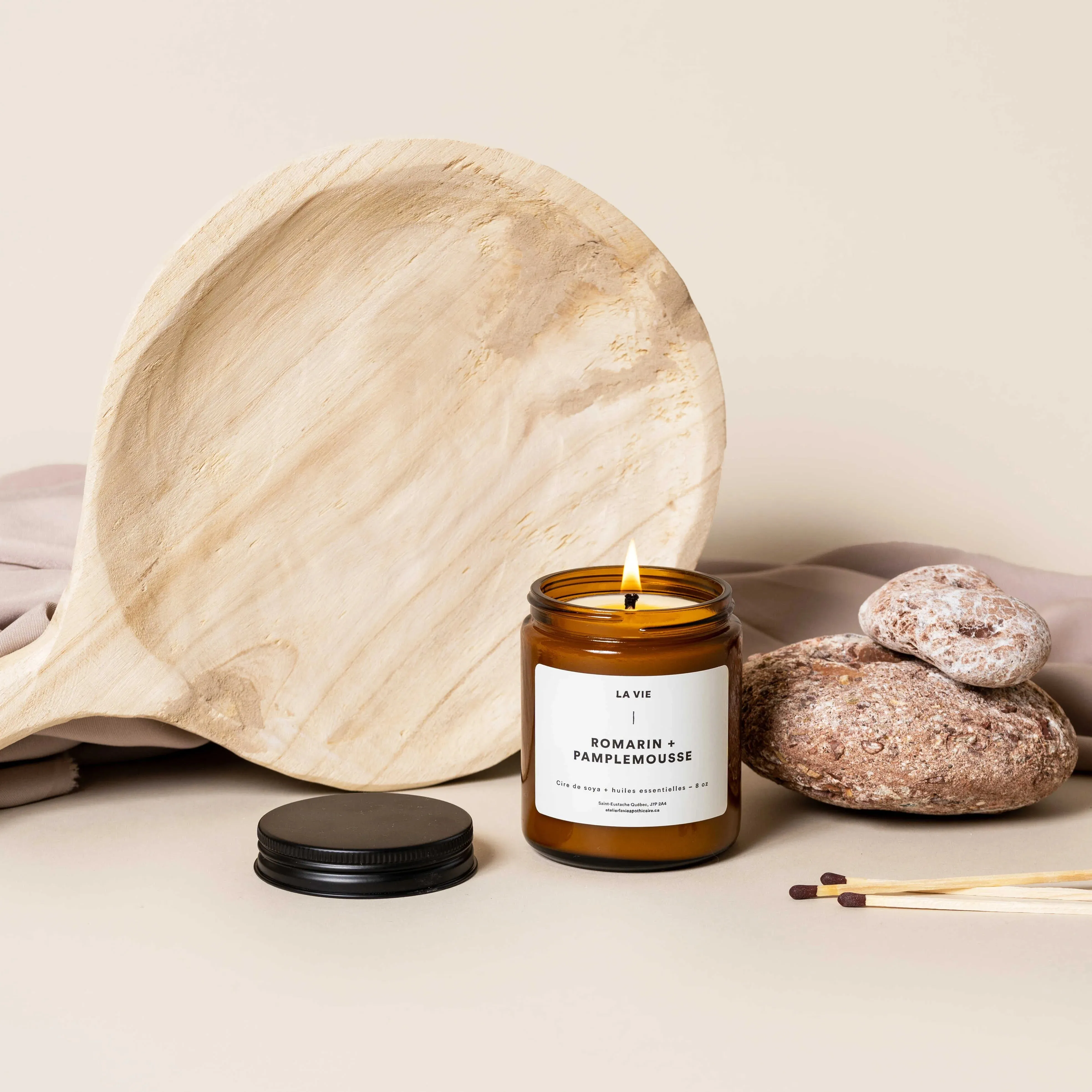 Candle  Rosemary   Grapefruit