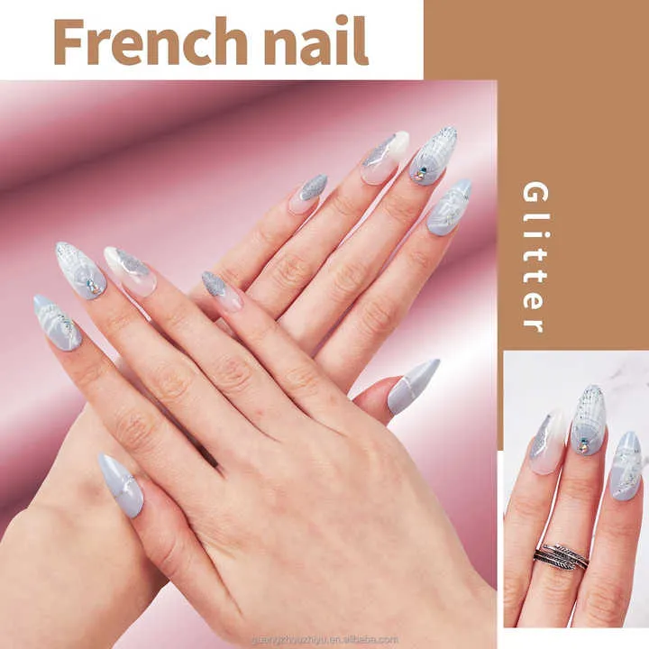 Press on Nails Wholesale Artificial False-أظافر صناعية صناعي