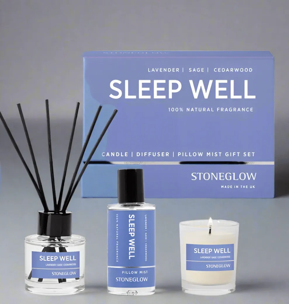 Stoneglow Sleep Well Set - Lavender Sage & Cedarwood